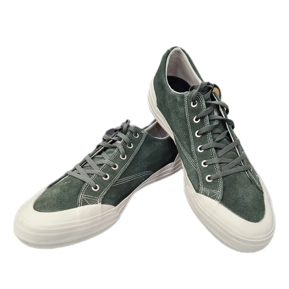 HUF Skateboard Green Suede Sneakers,Men's 13